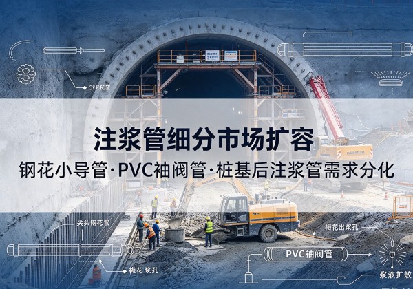沽源注浆管细分市场扩容，隧道钢花小导管、PVC 袖阀管、桩基后注浆管需求分化